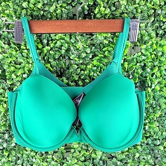Victoria's Secret Womens Lined Padded Demi Bra Green Size 34DD - Picture 4 of 11